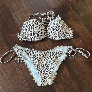 Leopard Print Bikini Set